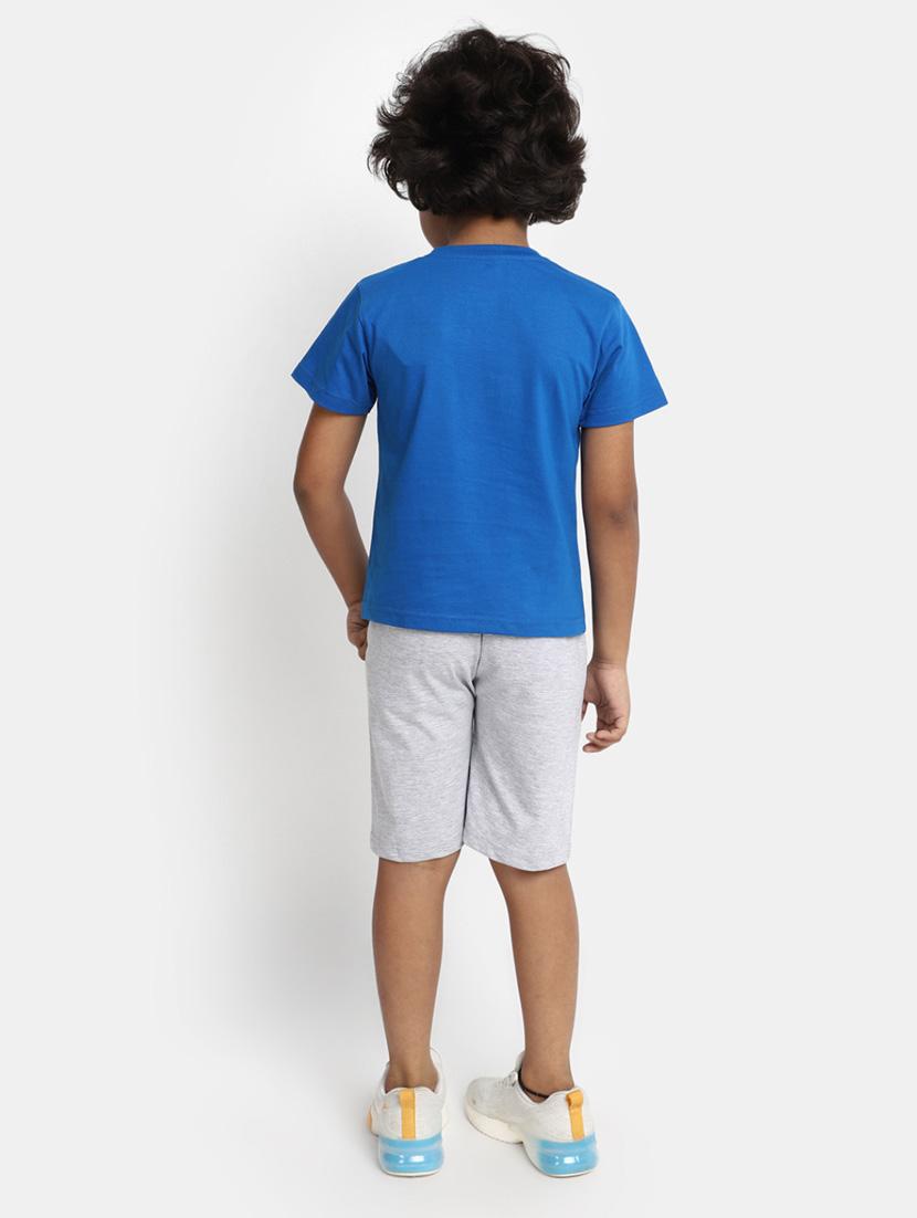 boys graphic print short twin set - 20361971 - Standard Image - 2