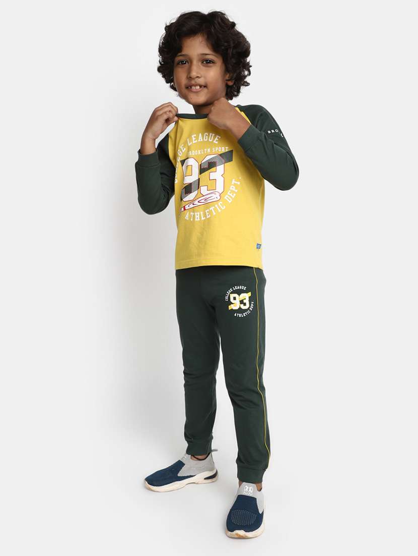 boys printed full lenght twin set - 20361972 -  Standard Image - 2