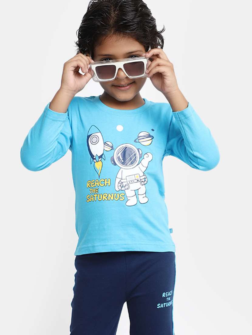 boys graphic printed full length set - 20362001 - Standard Image - 2