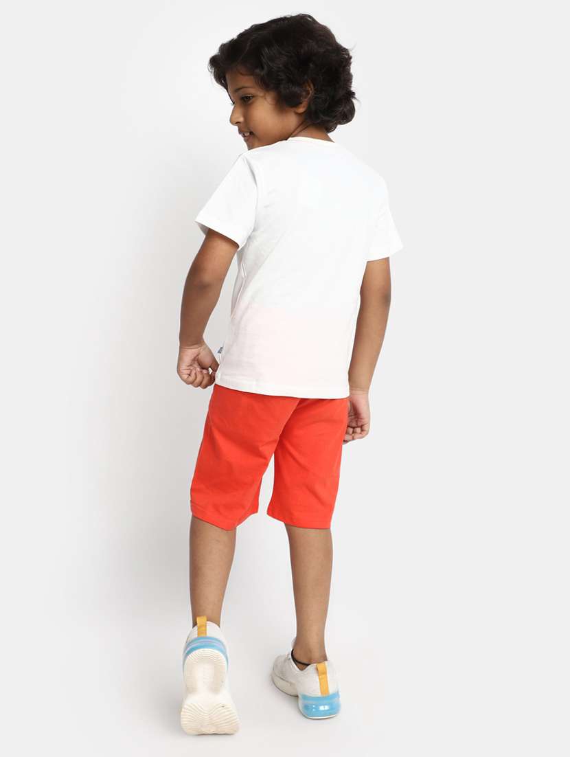 Boys Typographic Printed Shorts Set - 20362044 -  Standard Image - 2