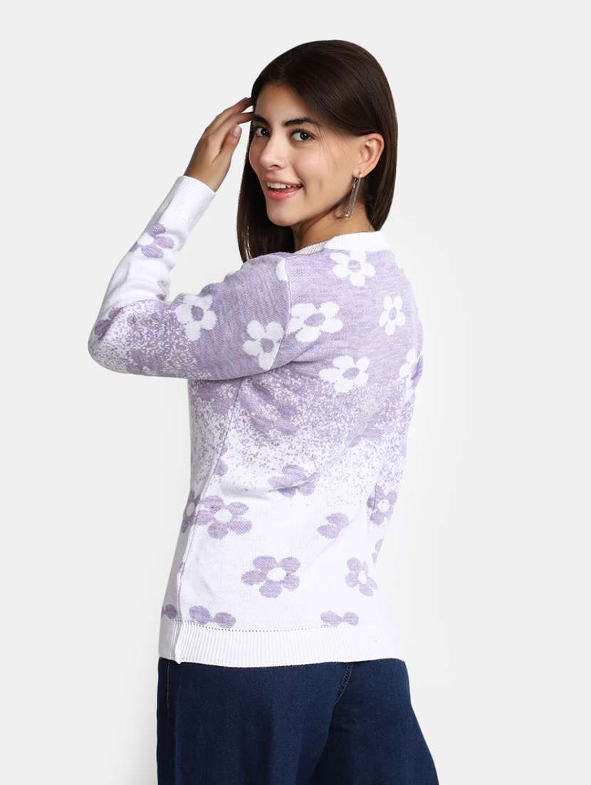 women's multi-colored acrylic wool cardigan - 20362855 -  Standard Image - 2