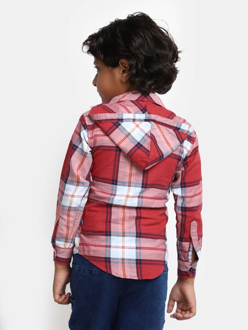 boys red 100% cotton shirt - 20362909 -  Standard Image - 2
