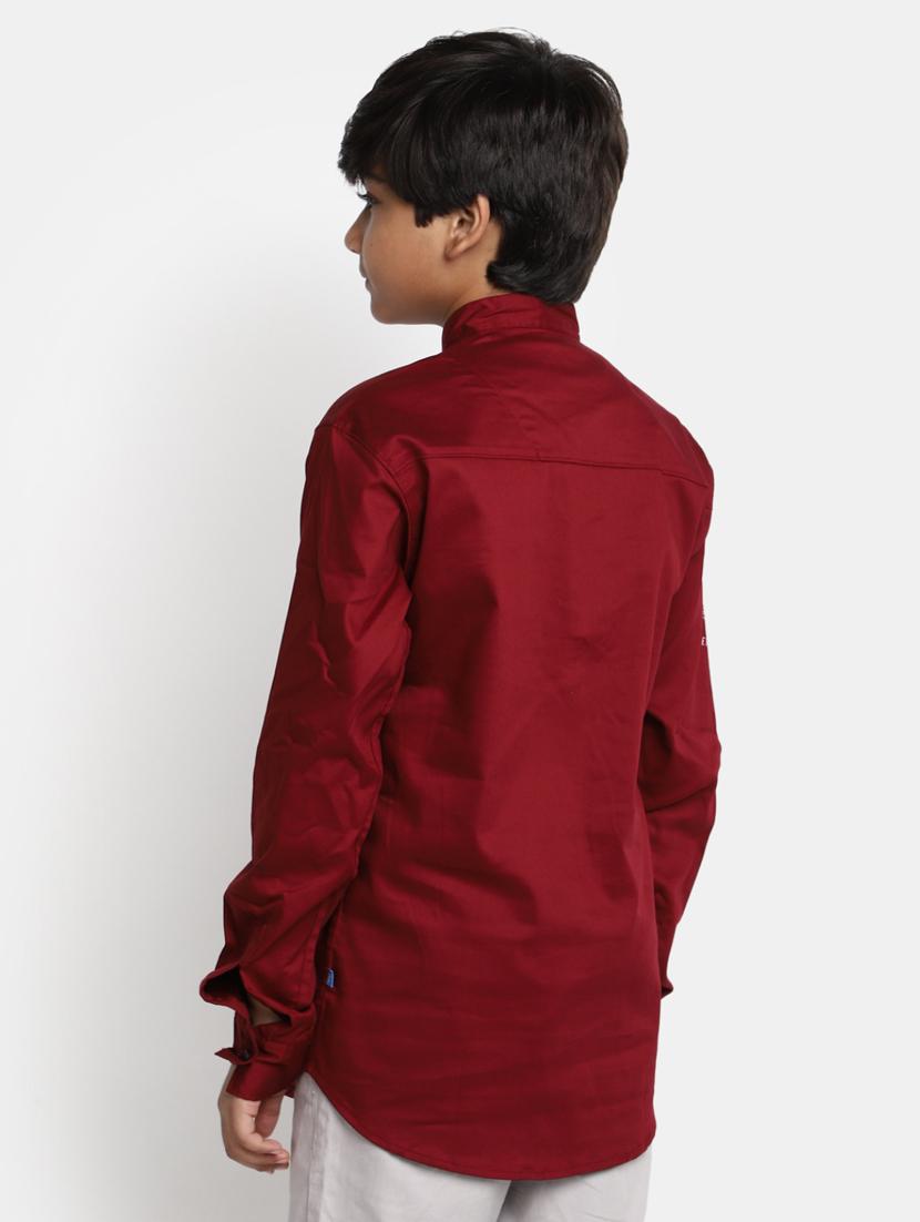 boys red 100% cotton shirt - 20362917 - Standard Image - 2
