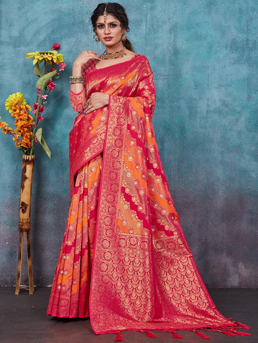 women's banarasi saree with blouse - 20363373 -  Zoom Image - 0