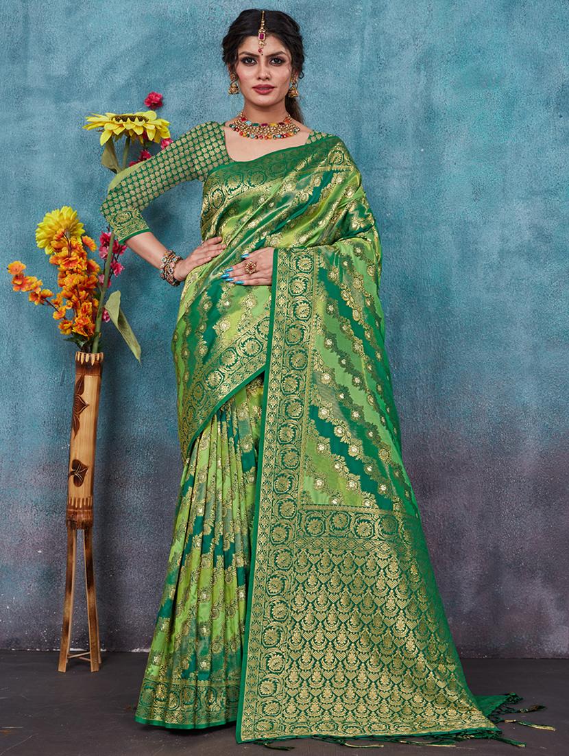 women's banarasi saree with blouse - 20363374 -  Zoom Image - 0