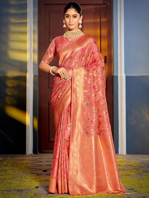 women's banarasi saree with blouse - 20363488 -  Standard Image - 0