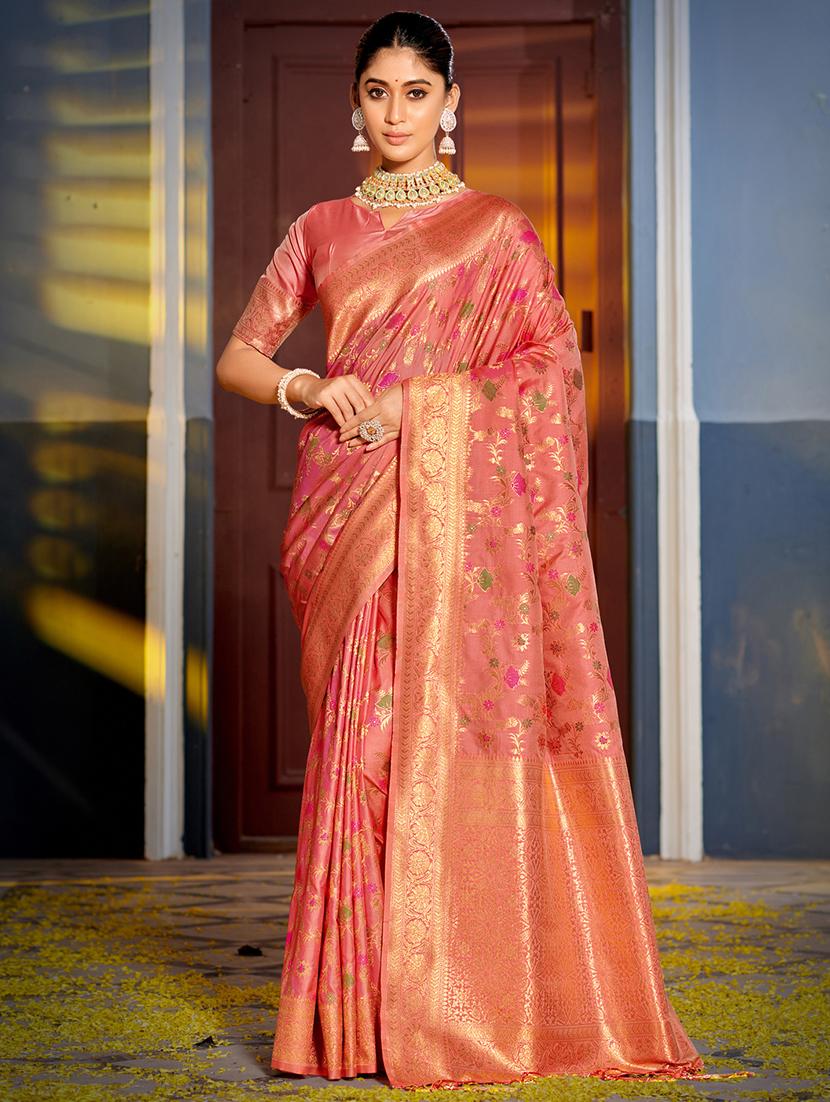 women's banarasi saree with blouse - 20363488 -  Zoom Image - 0