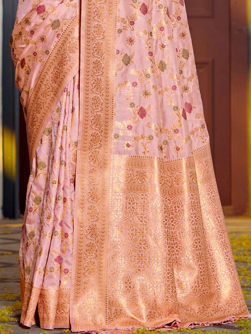 women's banarasi saree with blouse - 20363491 - Standard Image - 2