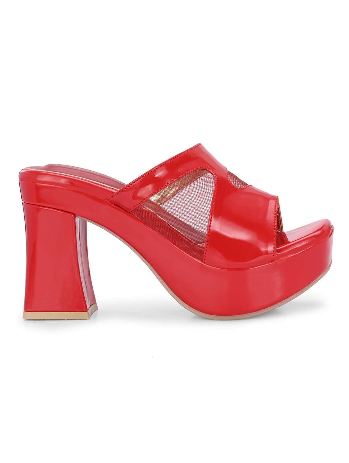 red slip on sandal - 20363837 -  Standard Image - 2