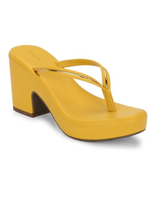 yellow slip on sandal - 20363840 -  Standard Image - 0