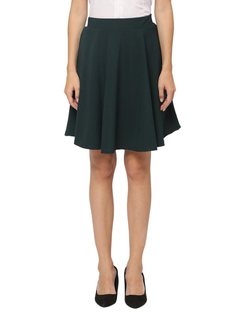 green cotton skater skirts - 20363982 -  Zoom Image - 0