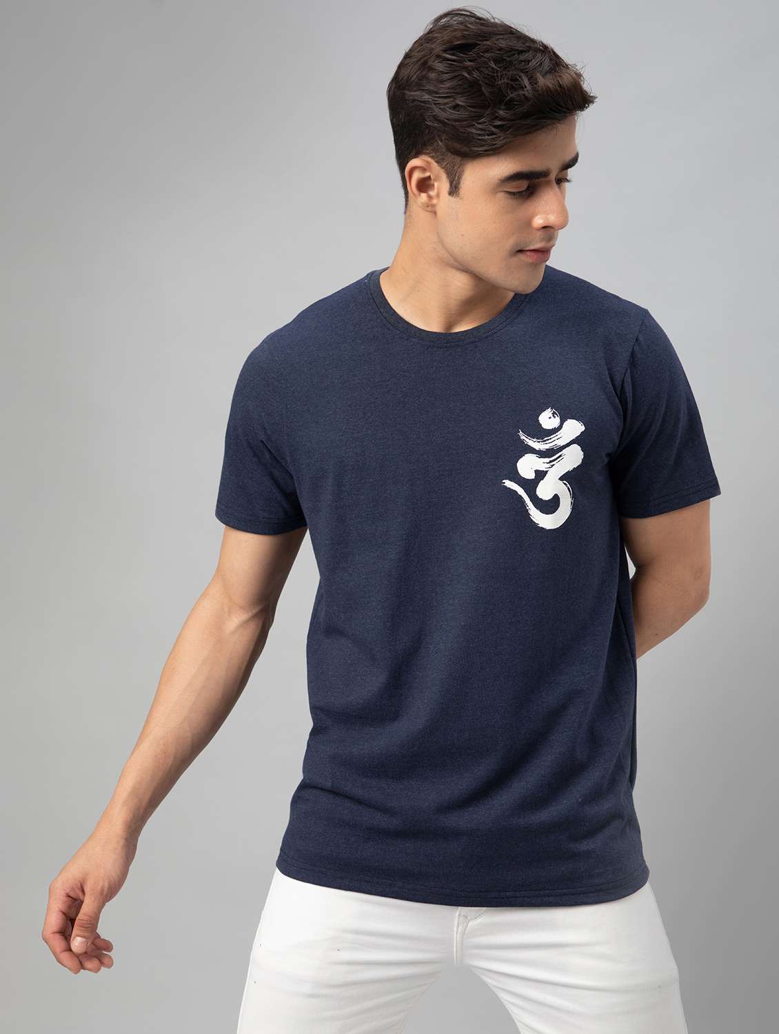 men placement print short sleeve t-shirt - 20366366 -  Standard Image - 2