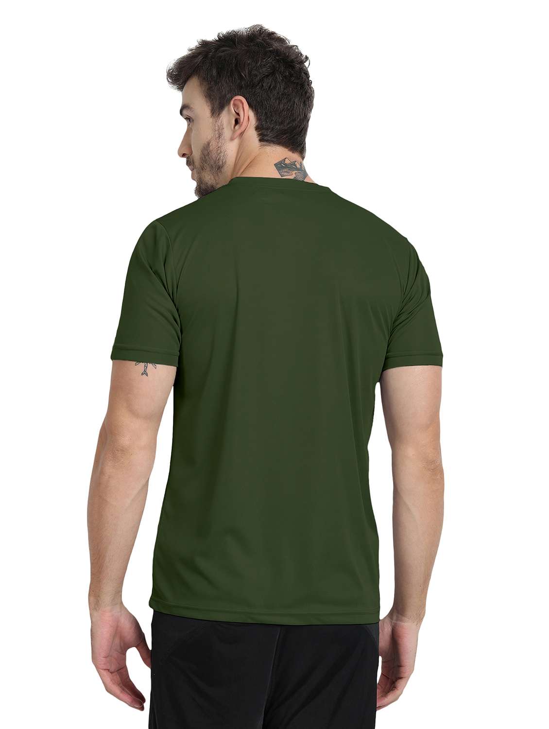 men round neck color block sports t-shirt - 20367202 -  Standard Image - 2