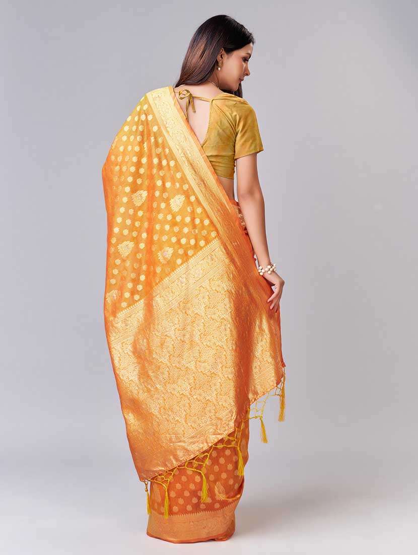 women's banarasi saree with blouse - 20367511 - Standard Image - 2