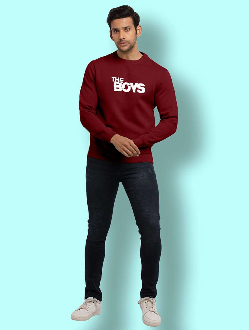 mens chest print sweatshirt - 20367578 -  Standard Image - 2