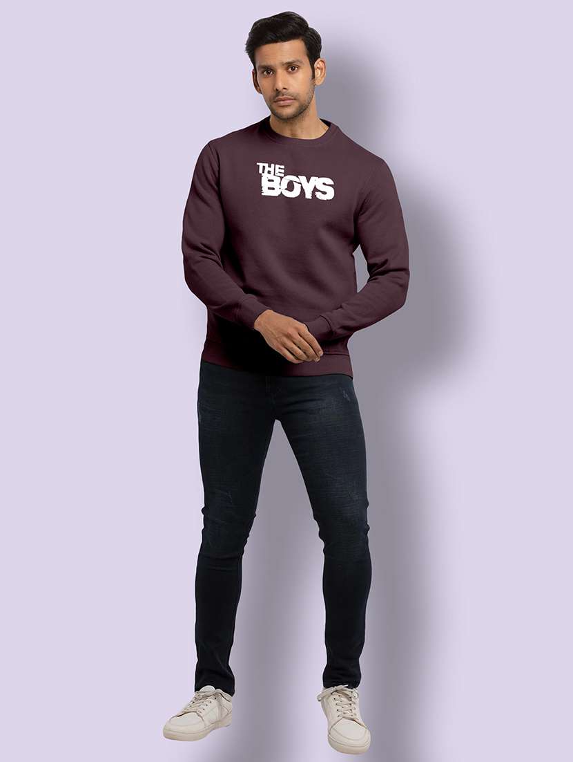 mens chest print sweatshirt - 20367580 -  Standard Image - 2