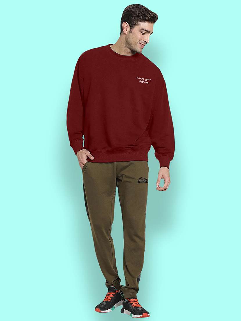 mens placement print sweatshirt - 20367618 -  Standard Image - 2