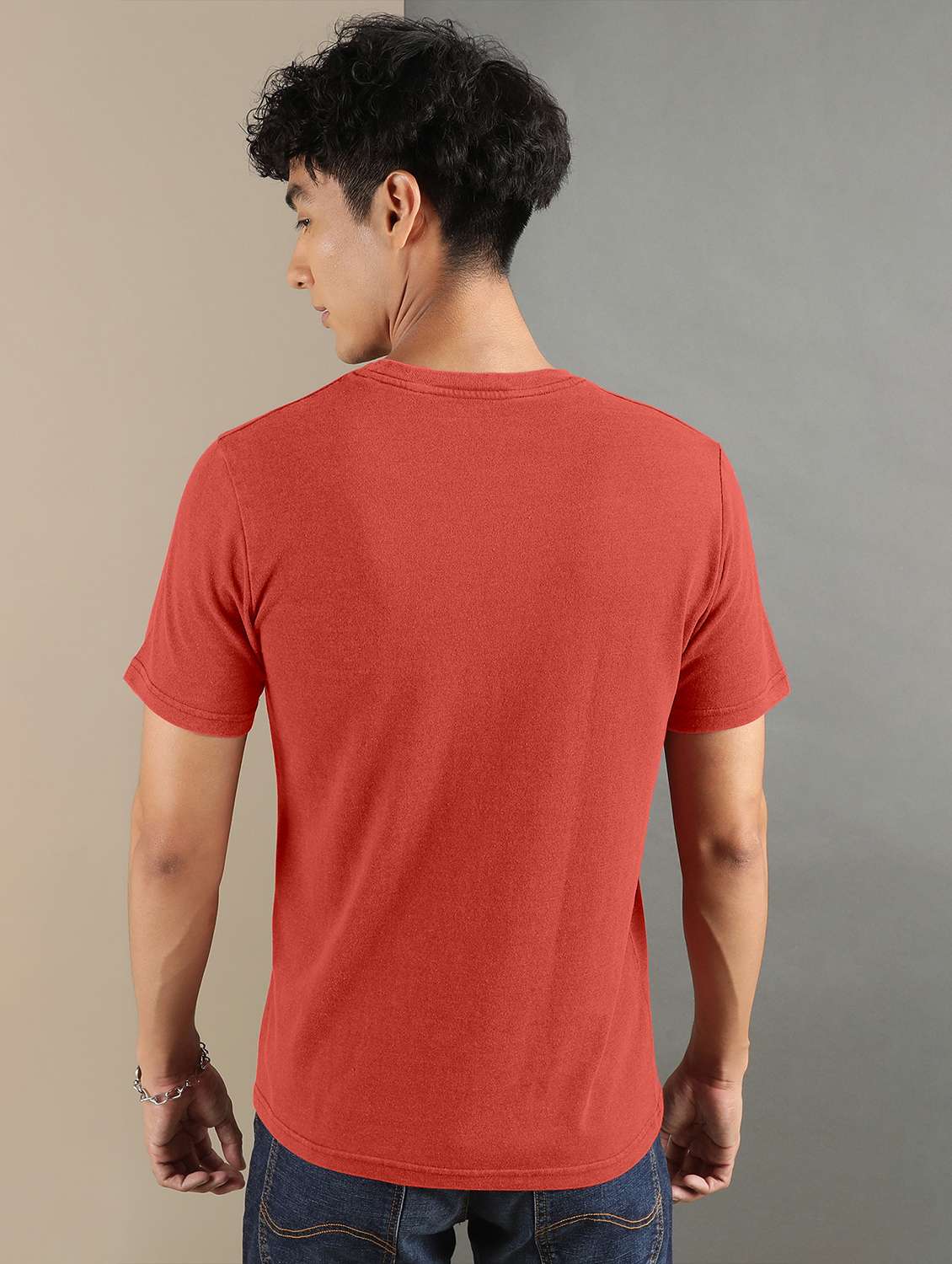 red solid short sleeve t-shirt - 20367739 -  Standard Image - 2