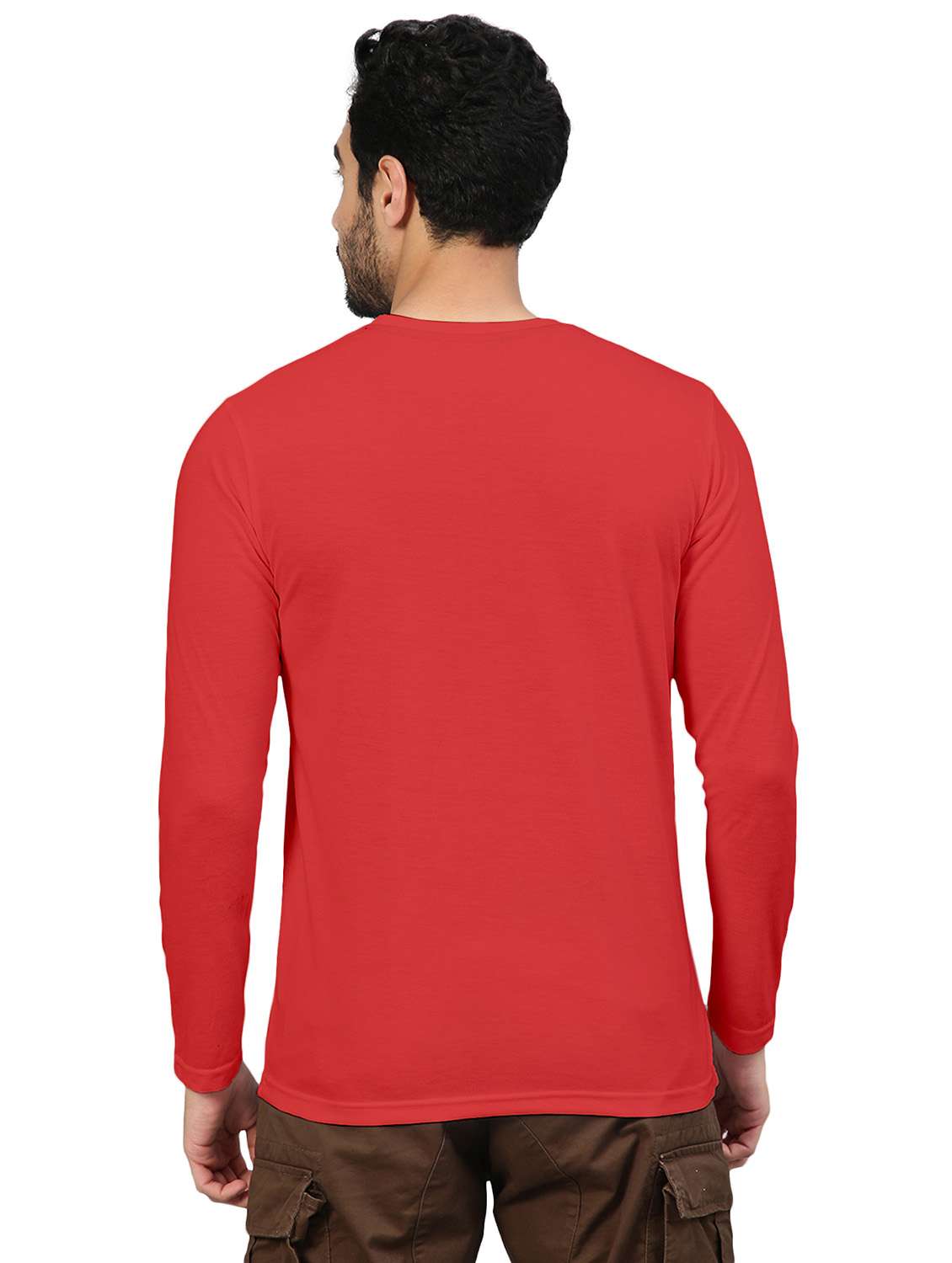 red solid long sleeve t-shirt - 20367839 -  Standard Image - 2