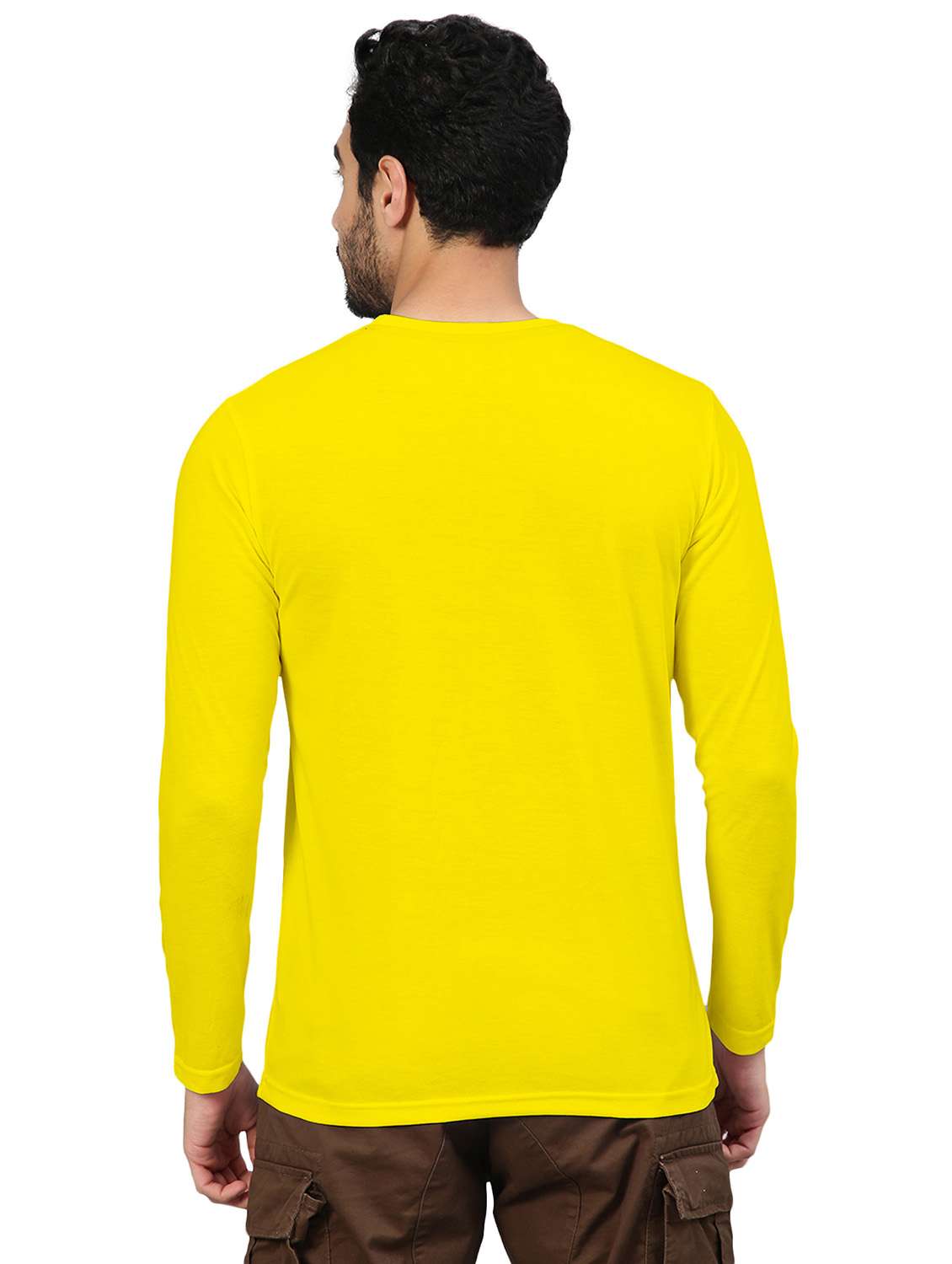 yellow solid long sleeve t-shirt - 20367842 -  Standard Image - 2