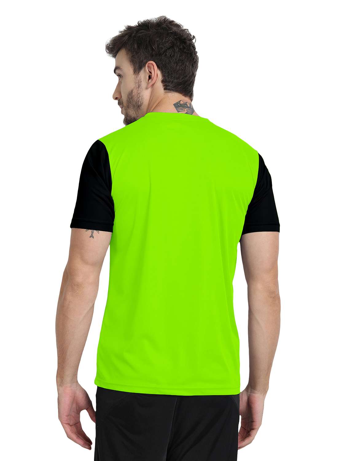 green color block short sleeve t-shirt - 20367880 -  Standard Image - 2