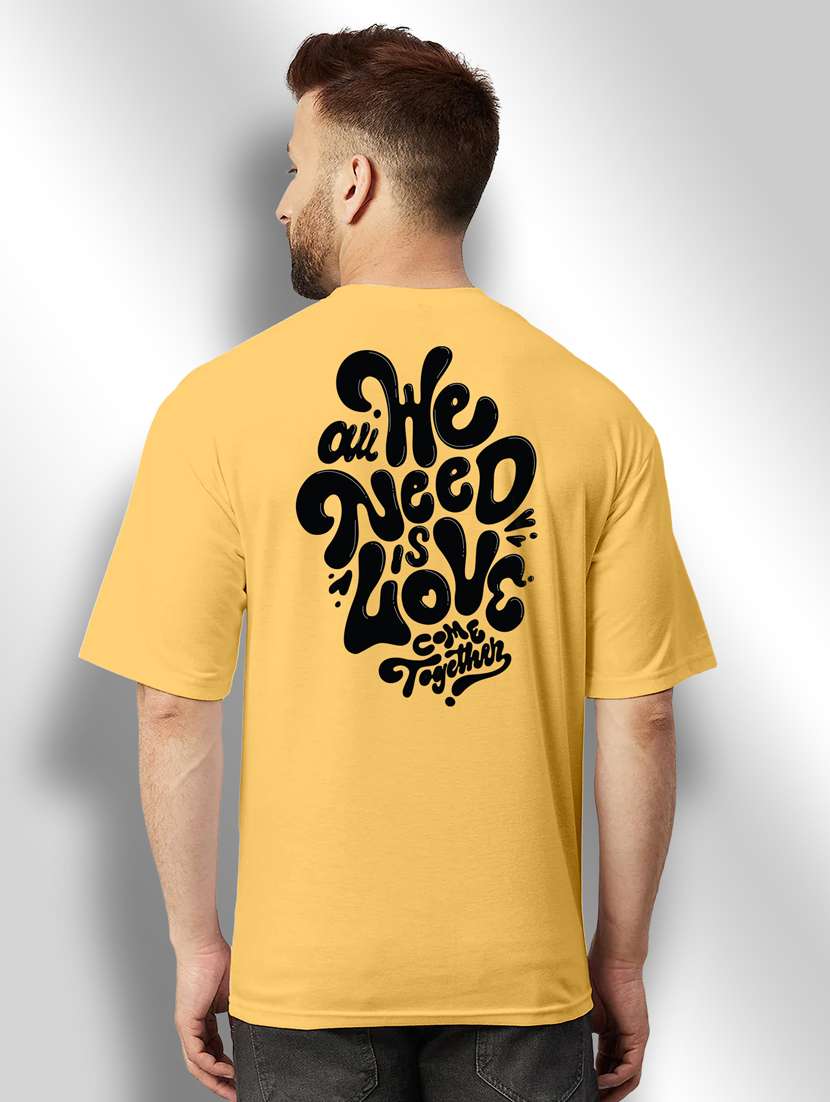 yellow printed round neck t-shirt - 20368669 -  Standard Image - 2