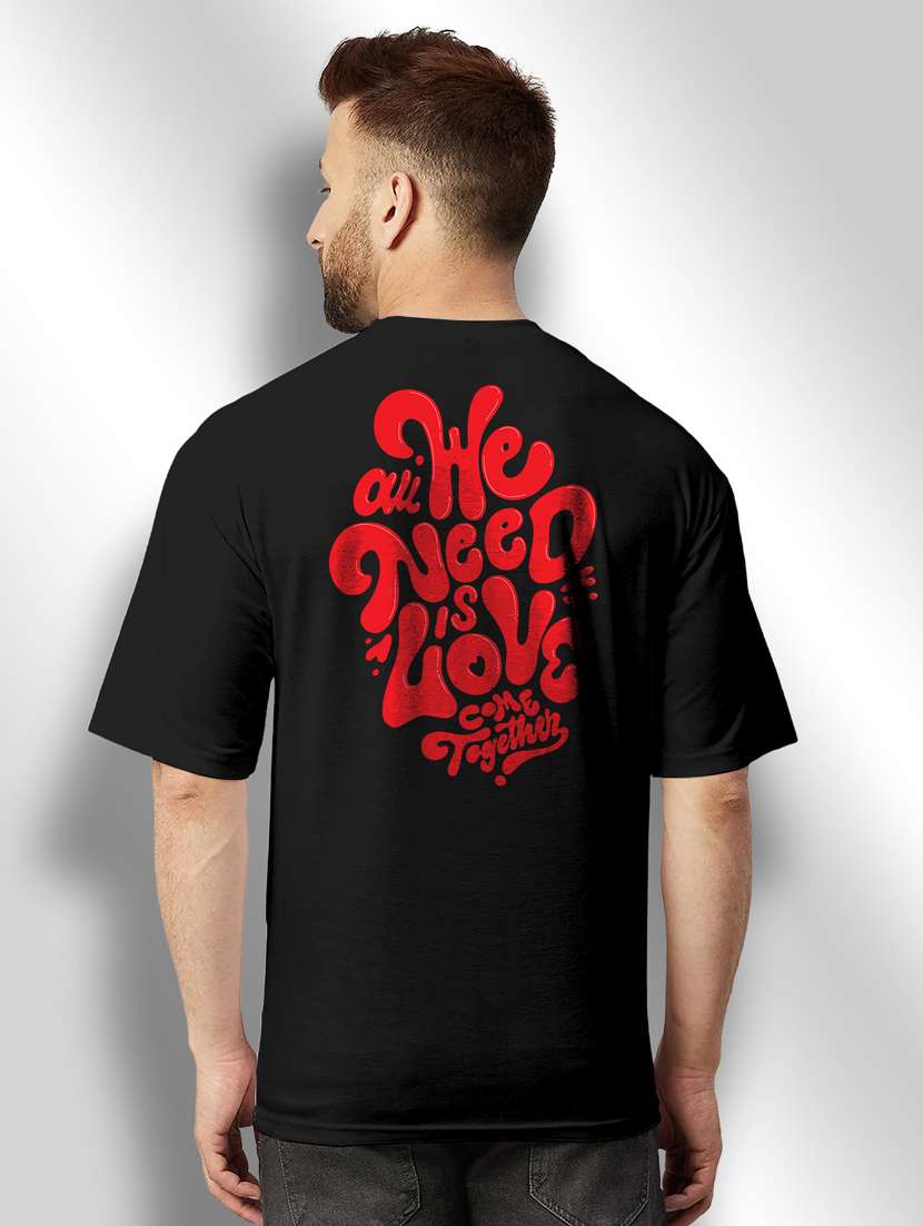 black printed round neck t-shirt - 20368670 -  Standard Image - 2