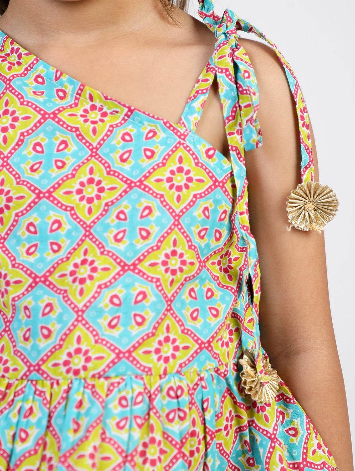 multi color printed kurta palazzo set - 20369523 - Standard Image - 2