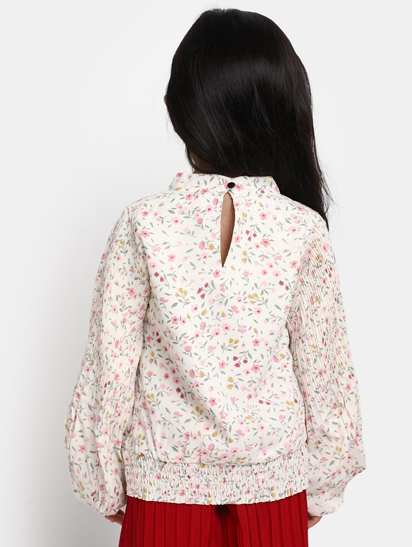 girls tie up neck top - 20373280 - Standard Image - 2