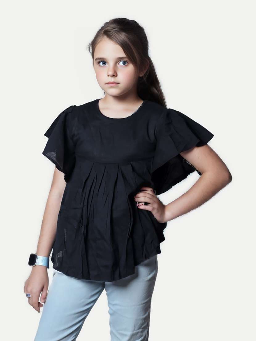girls round neck top