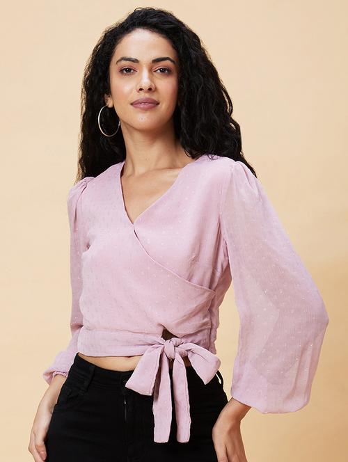 pink self-designed regular top - 20375113 - Standard Image - 0