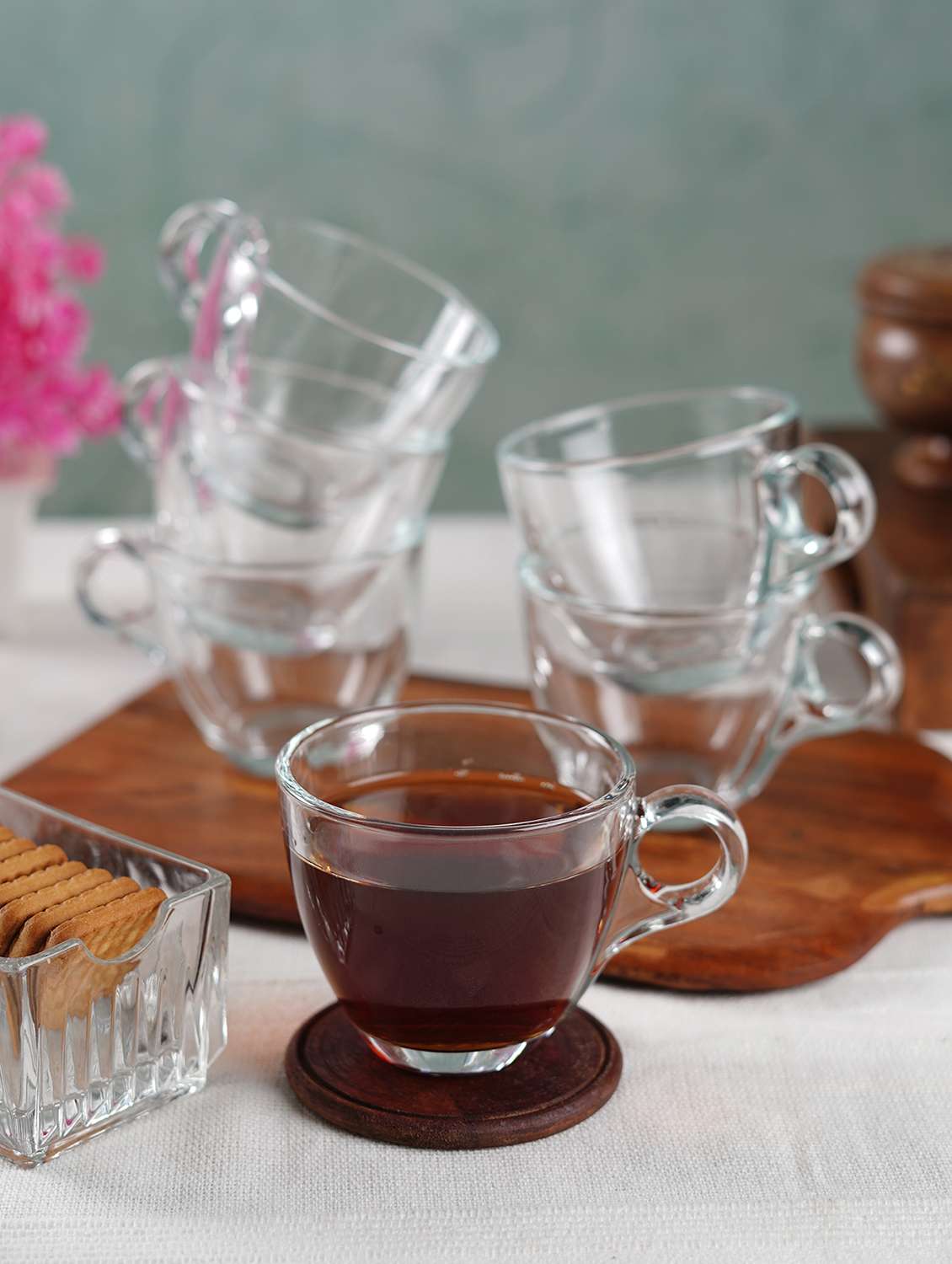 ceradeco conical shaped 200 ml tea coffee cups set of 6