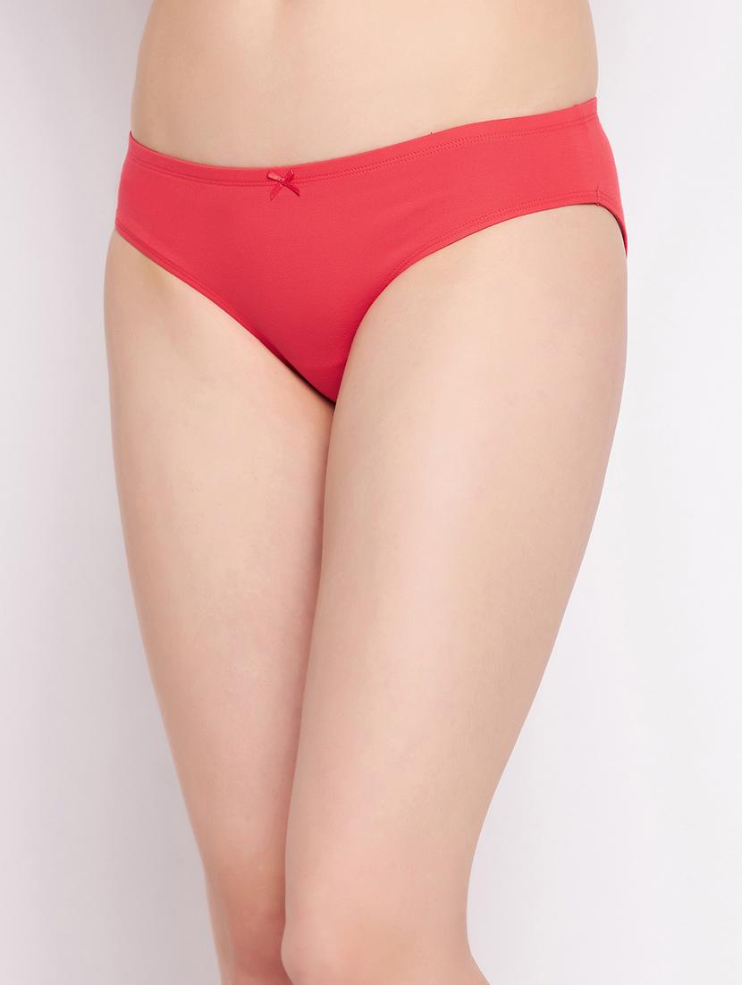 red cotton bikini panty - 20375544 - Standard Image - 2
