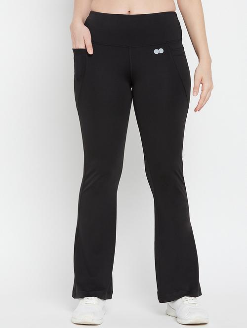 black solid trackpants - 20375873 -  Standard Image - 0