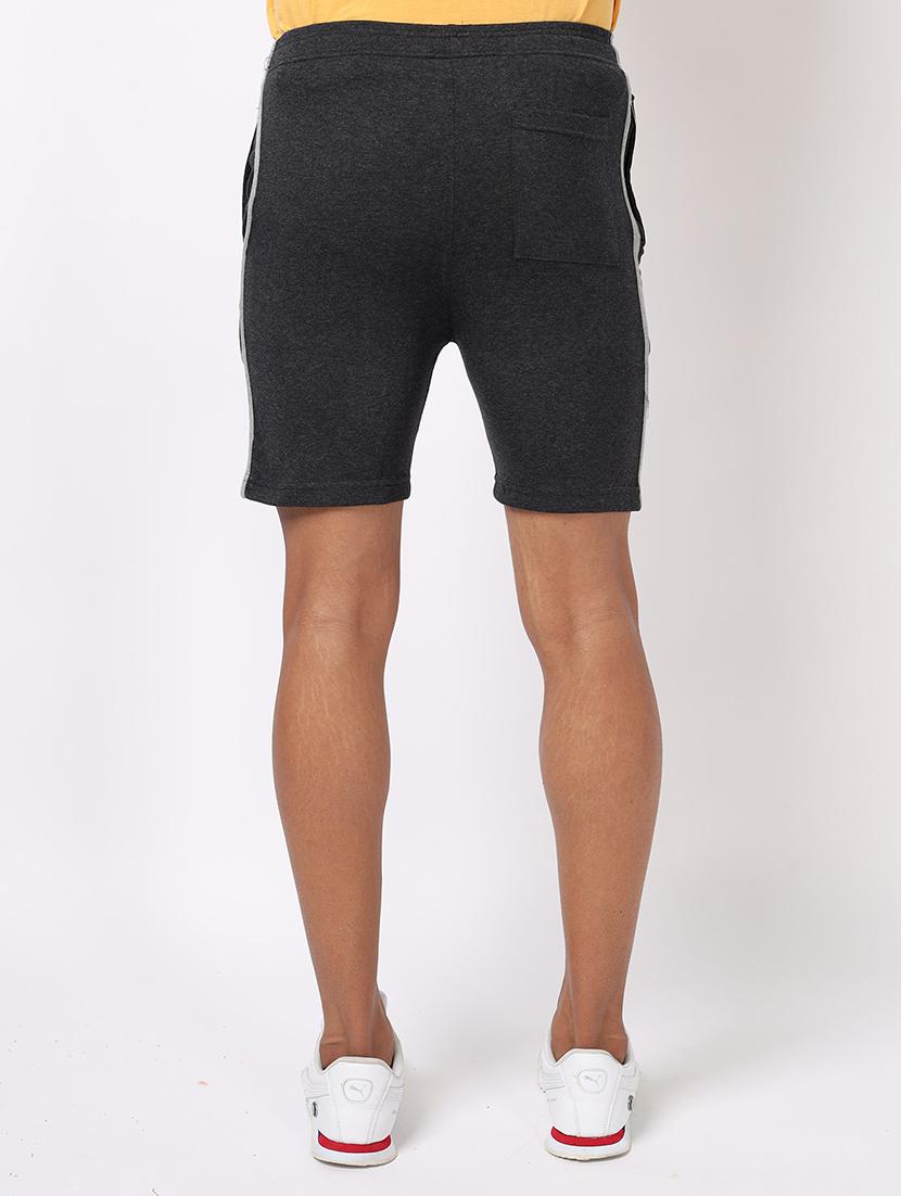 men black solid regular fit shorts - 20376739 - Standard Image - 2