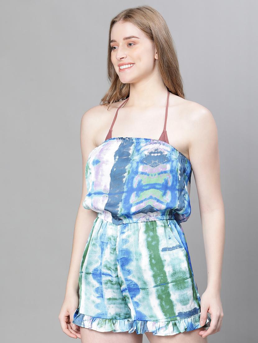 abstract print romper jumpsuit - 20376814 - Standard Image - 2