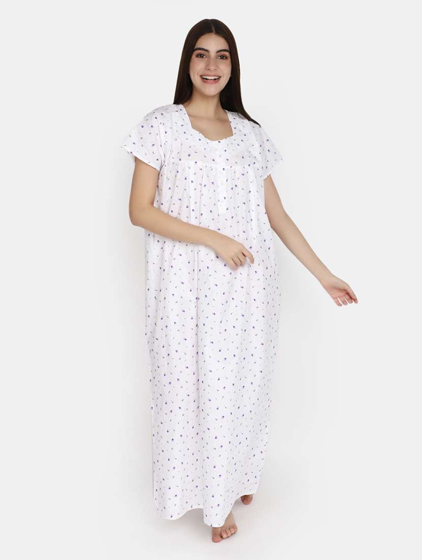 white cotton sleepshirts & nighty