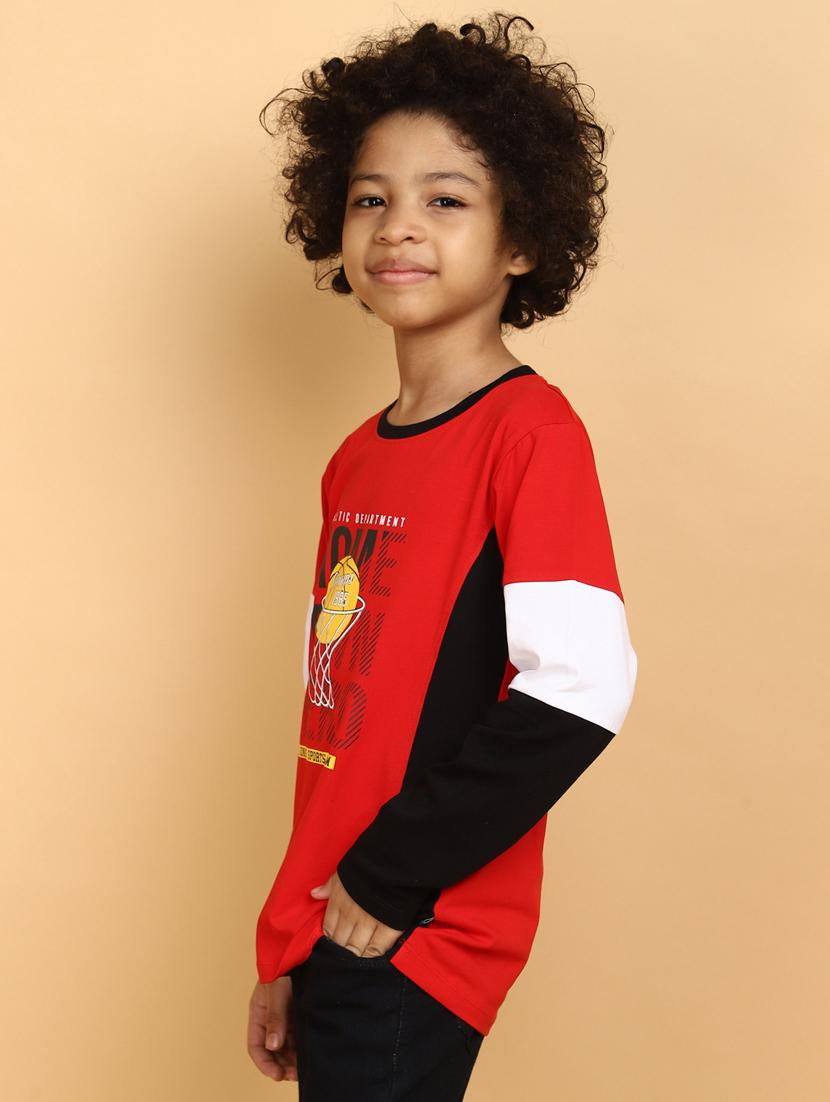 red cotton tshirt - 20378015 - Standard Image - 2