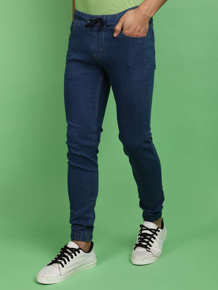 men solid mid rise jogger - 20379120 -  Standard Image - 2