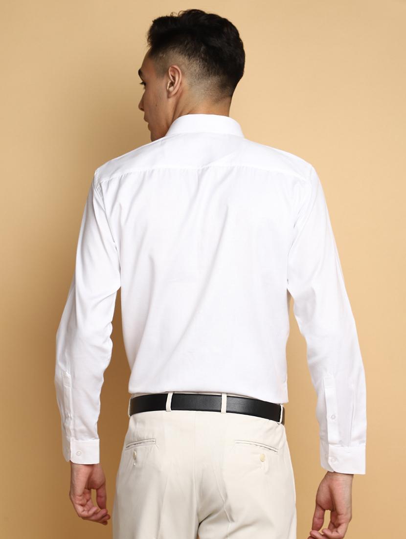 white cotton formal shirt - 20379895 - Standard Image - 2