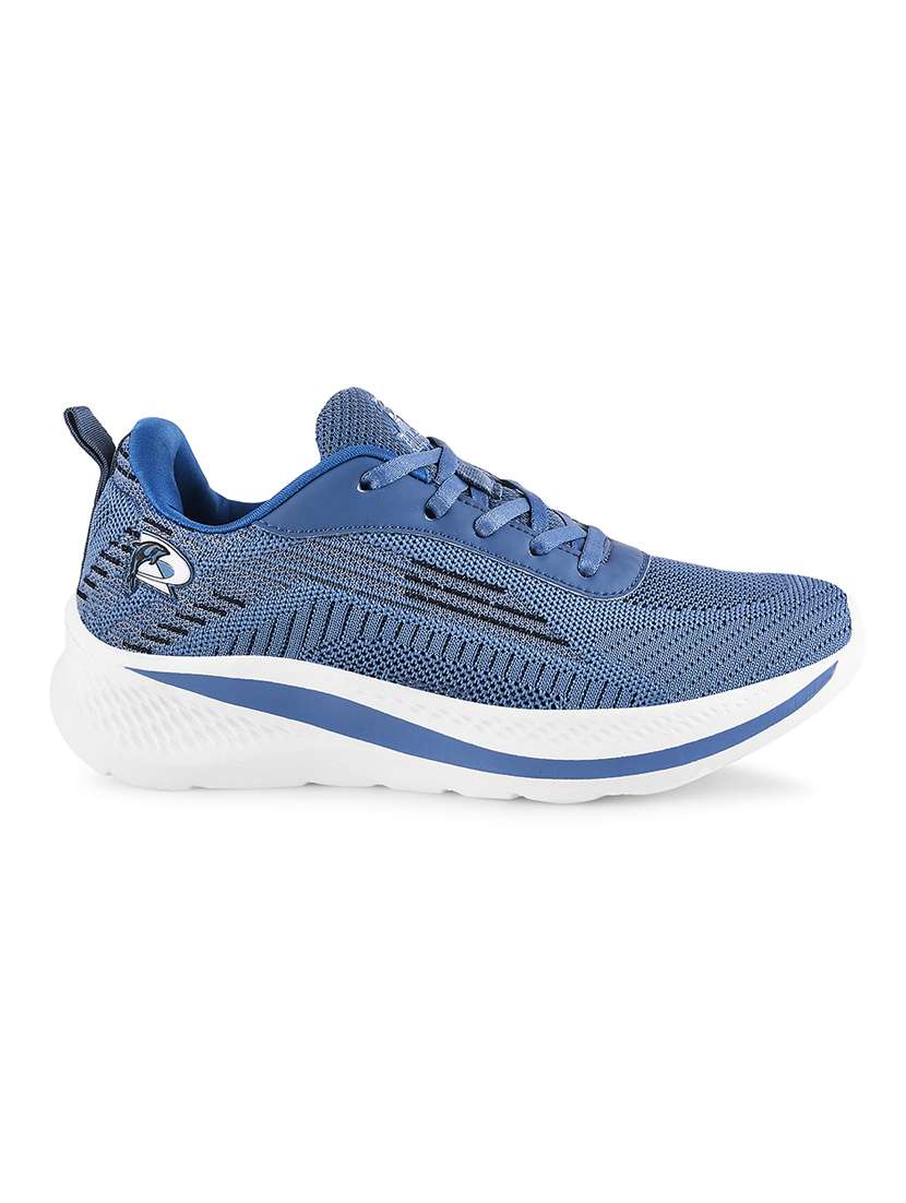 blue flyknit laceup sports shoes - 20381970 -  Standard Image - 2