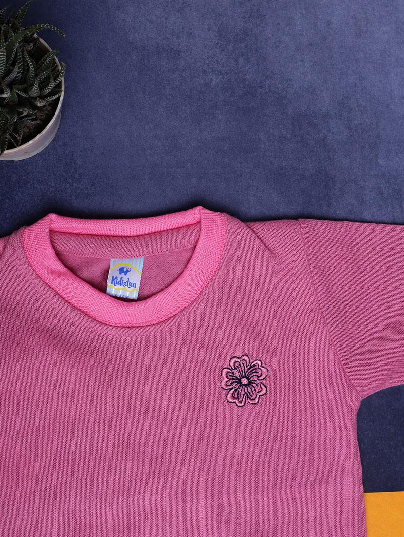 pink acrylic chest print sweatshirt - 20382710 - Standard Image - 2