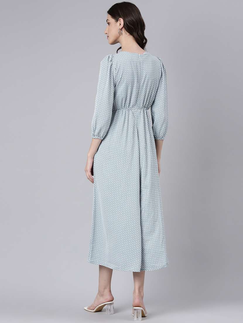 light blue polka dots full leg jumpsuit - 20382736 -  Standard Image - 2