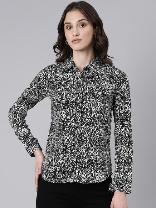 women multi color printed crepe regular shirt - 20382919 -  Standard Image - 0