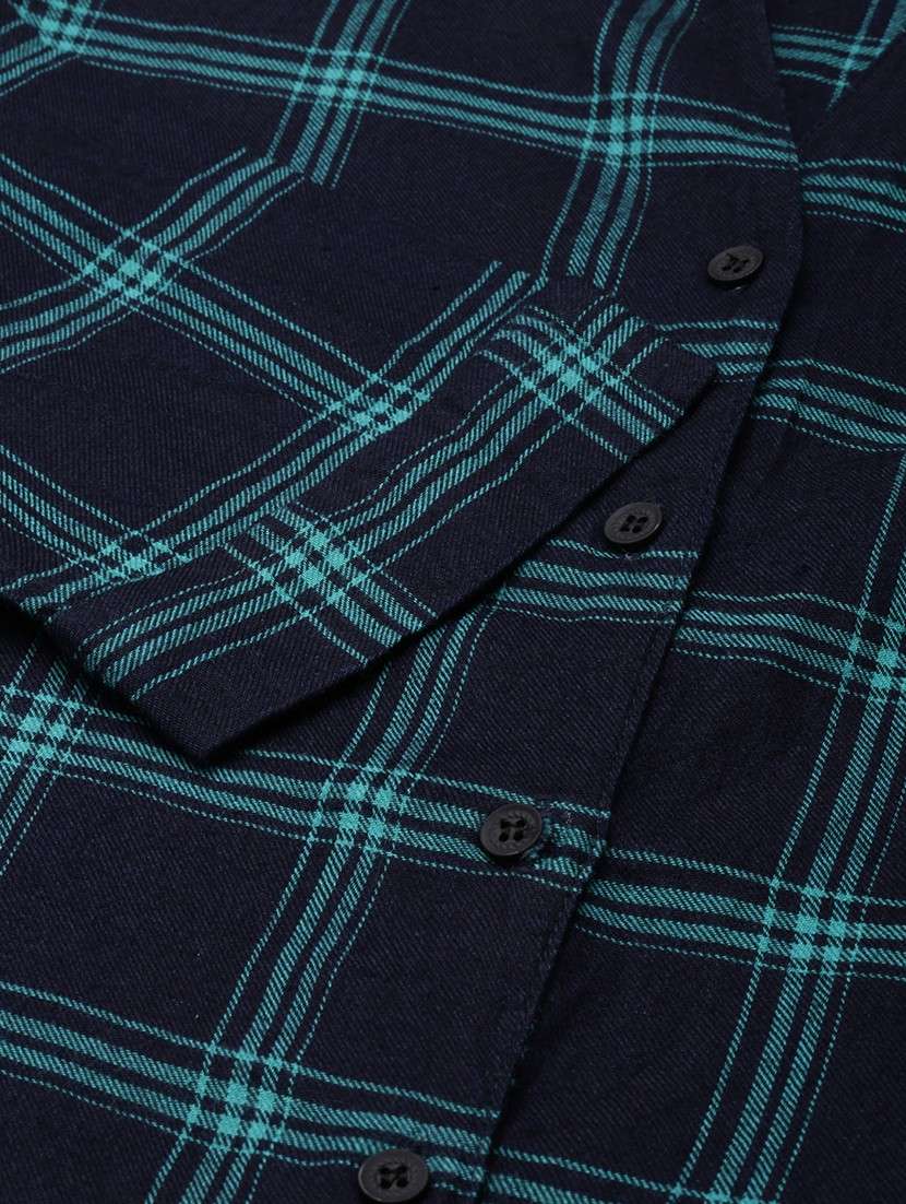 women multi color checkered cotton regular shirt - 20382922 - Standard Image - 7
