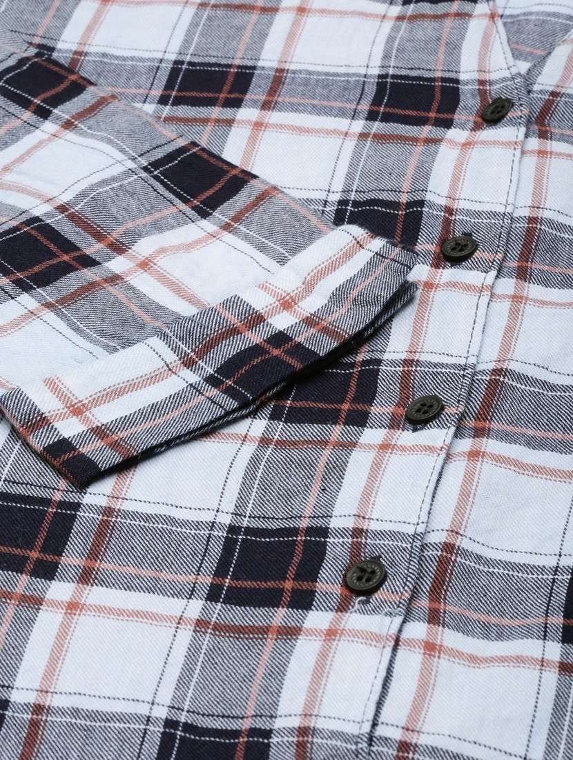 women multi color checkered cotton regular shirt - 20382926 -  Standard Image - 7