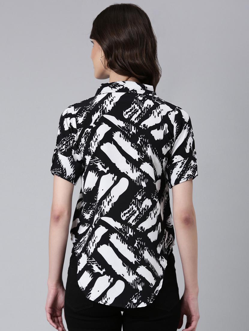 women multi color printed crepe regular shirt - 20382937 - Standard Image - 2