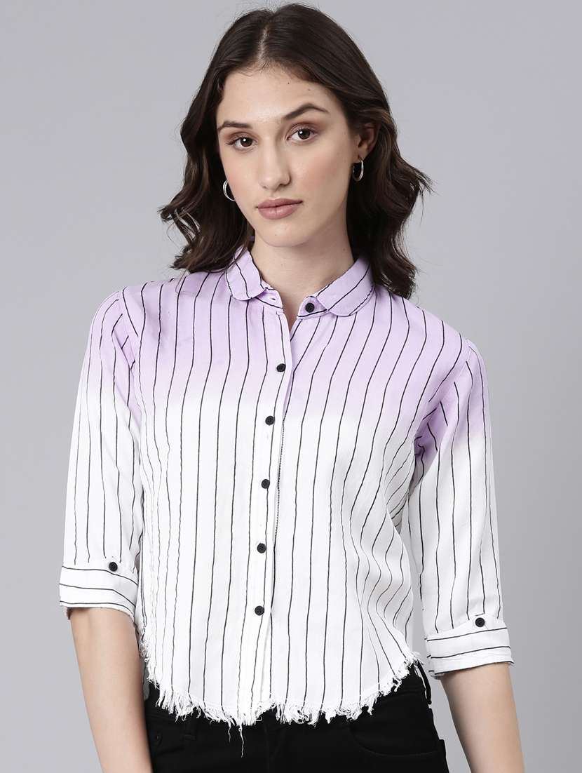 white cotton regular shirt