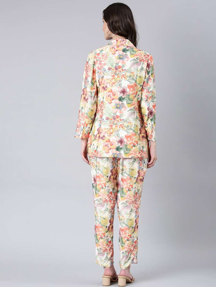 women multi color printed co-ord set - 20382953 -  Standard Image - 2