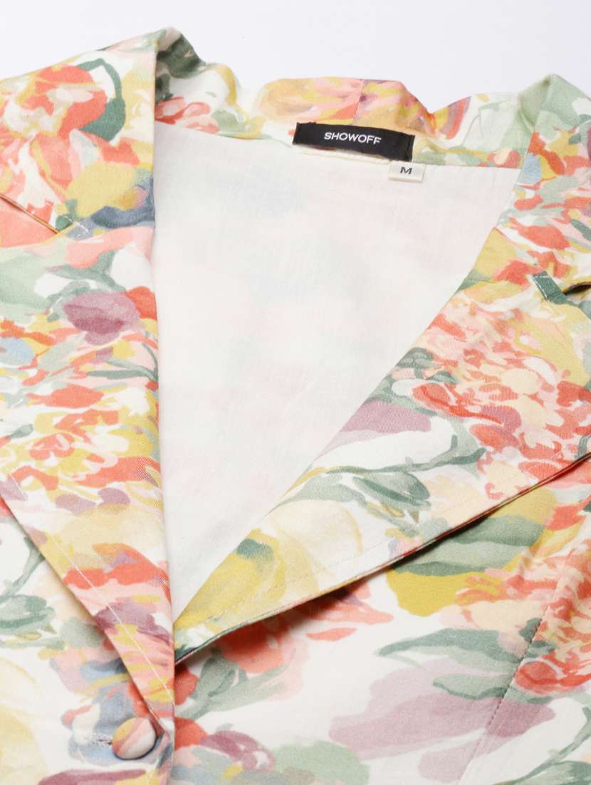 women multi color printed co-ord set - 20382953 -  Standard Image - 7